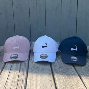 Embroidered Cape Cod Map with star for Wellfleet Hat