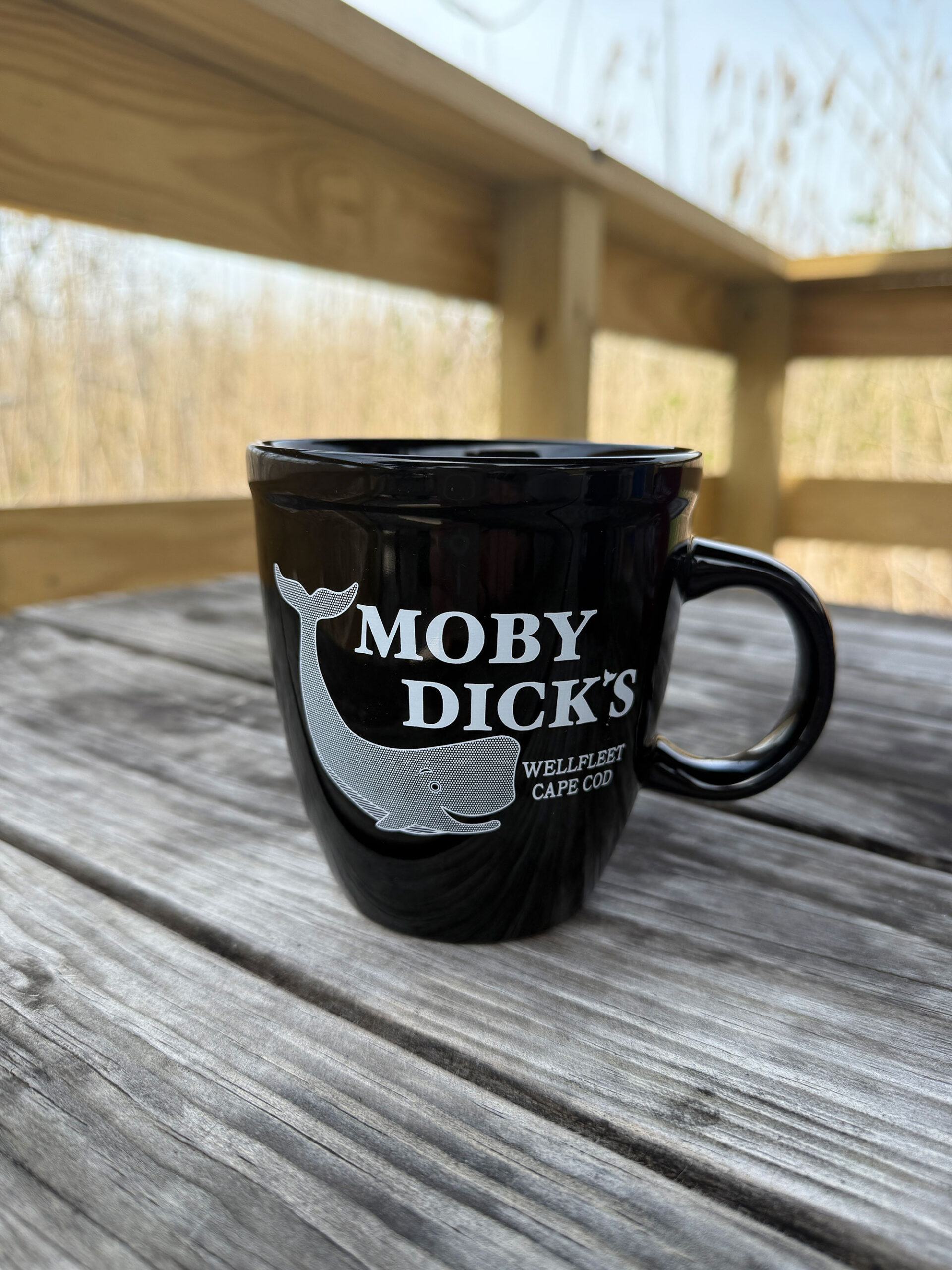 Moby’s Happy Whale Mug Black