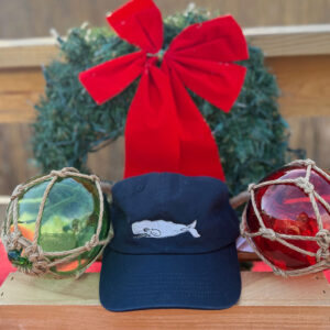 Embroidered Navy Menu Hat