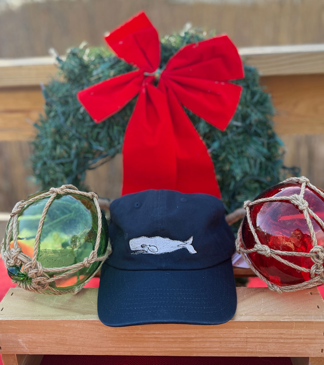 Embroidered Navy Menu Hat