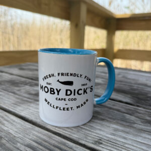 Moby Dick's White and Blue Mug